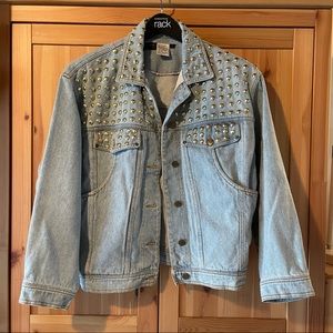 VTG 90s Palmer Jeans mermaid oversized jean jacket